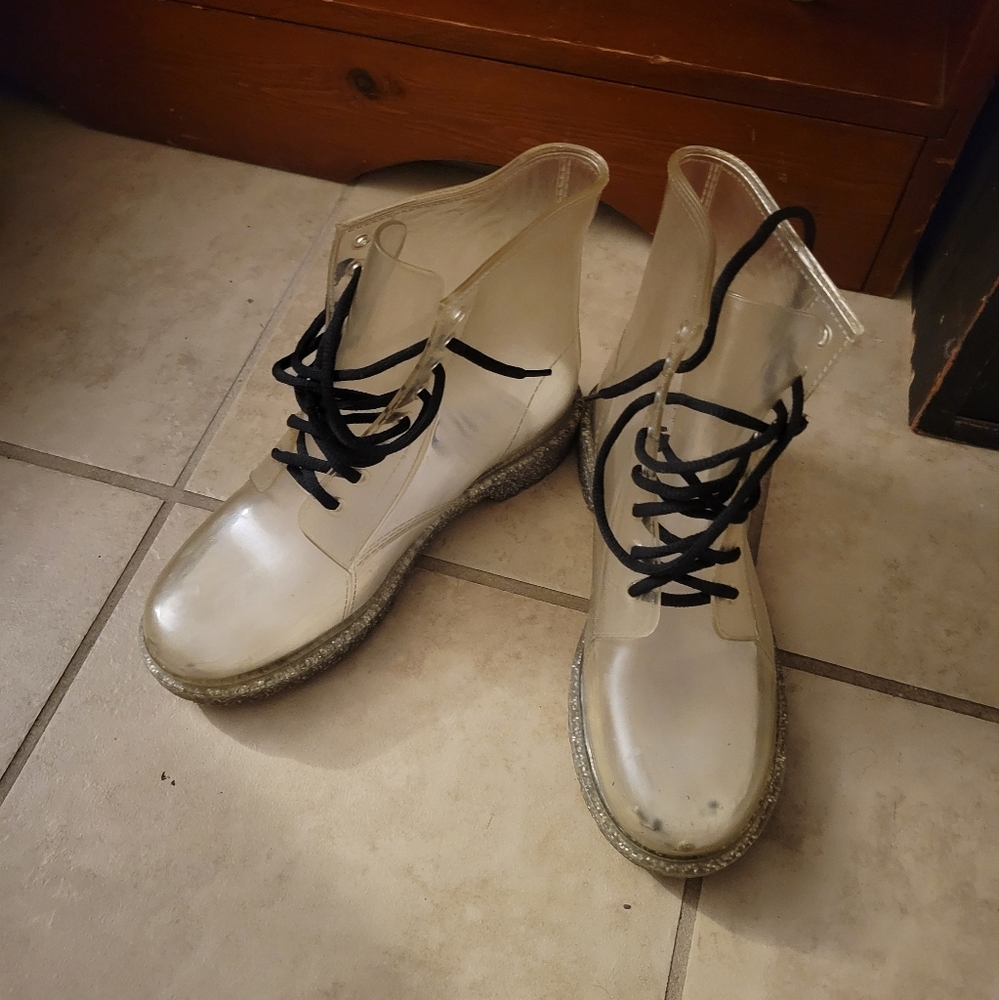 Fun & Unique Circus CLEAR Boots (Altered)